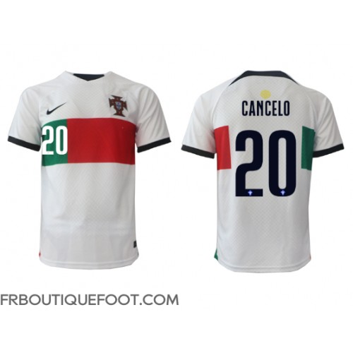 Maillot de foot le Portugal Joao Cancelo #20 Extérieur vêtements Monde 2022 Manches Courtes